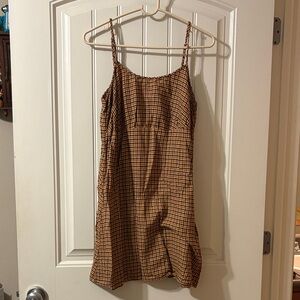 Wild Fable Brown Plaid Dress
